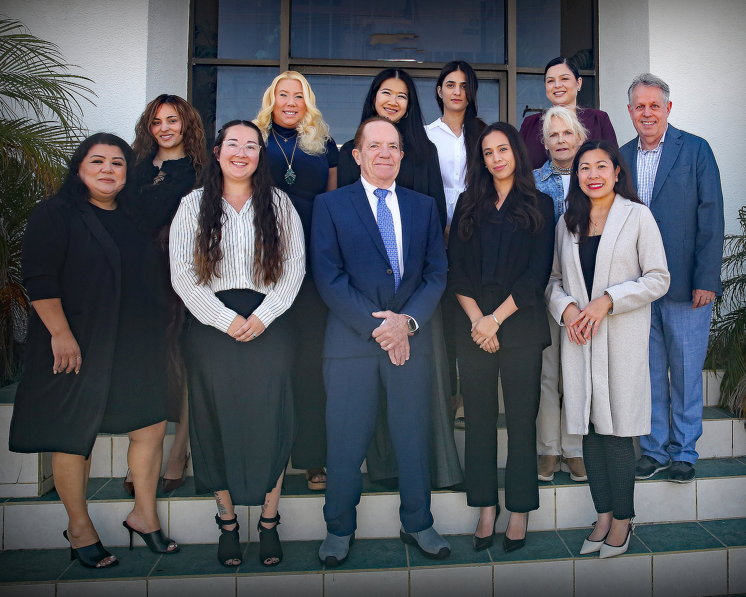 Terpening Insurance Agency Team Dave Terpening and the Terpening Insurance Agency team outside the agency office.