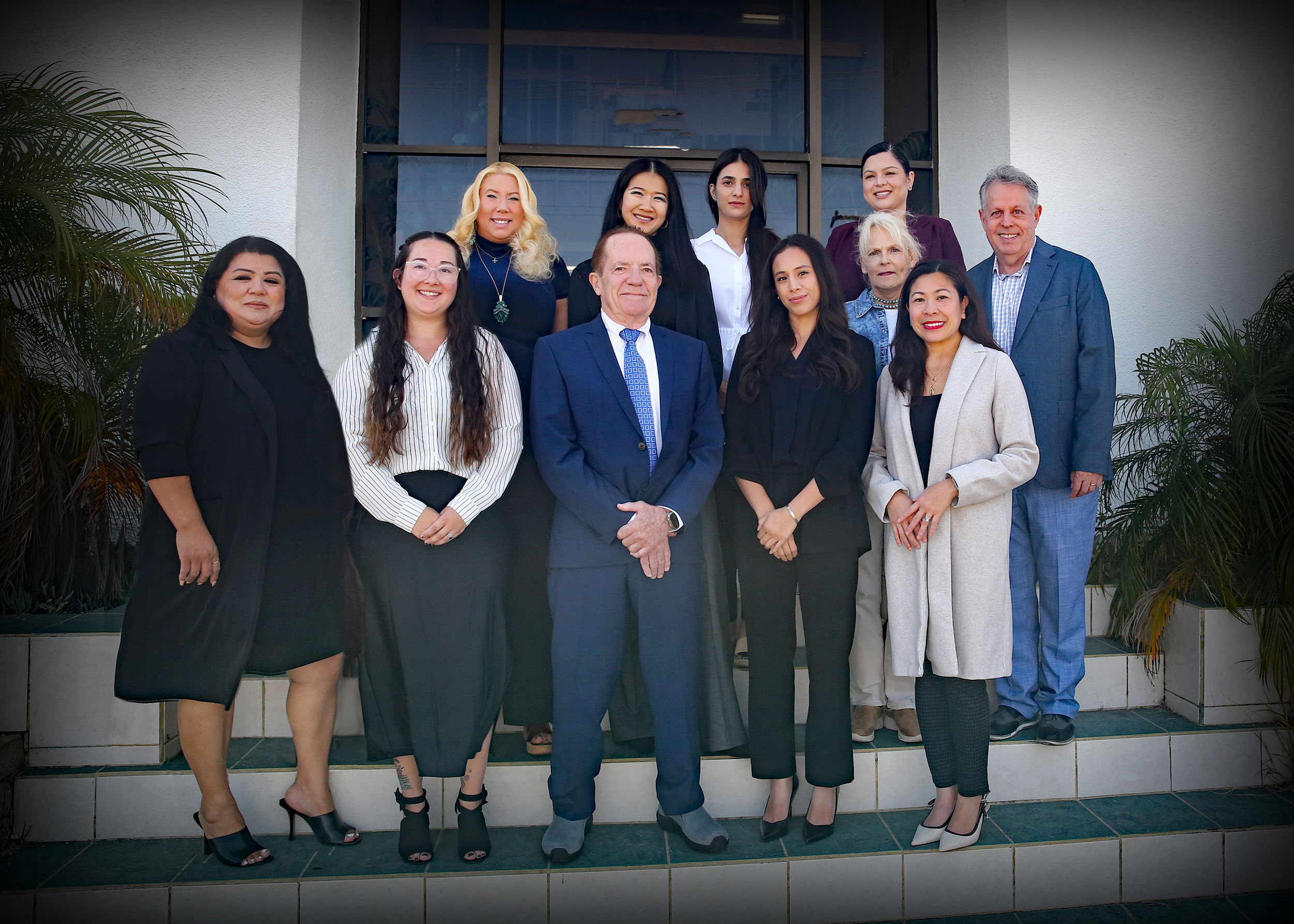Terpening Insurance Agency Team Dave Terpening and the Terpening Insurance Agency team outside the agency office.