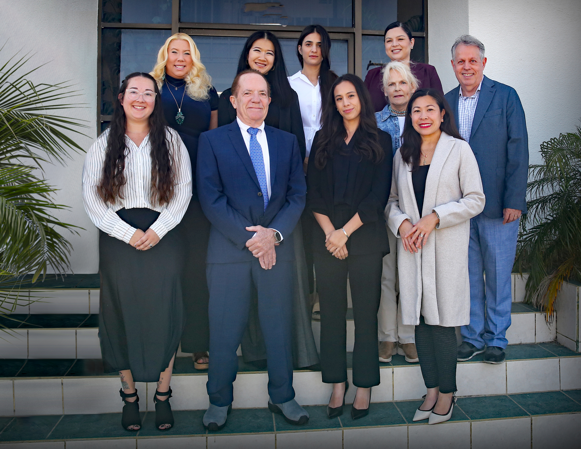 Terpening Insurance Team Dave Terpening and the Terpening Insurance Agency team outside the agency office.